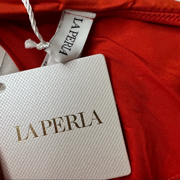 NEW La Perla Red Bikini Bottoms Size US 12 - Picture 3 of 6